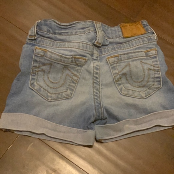 true religion girls shorts